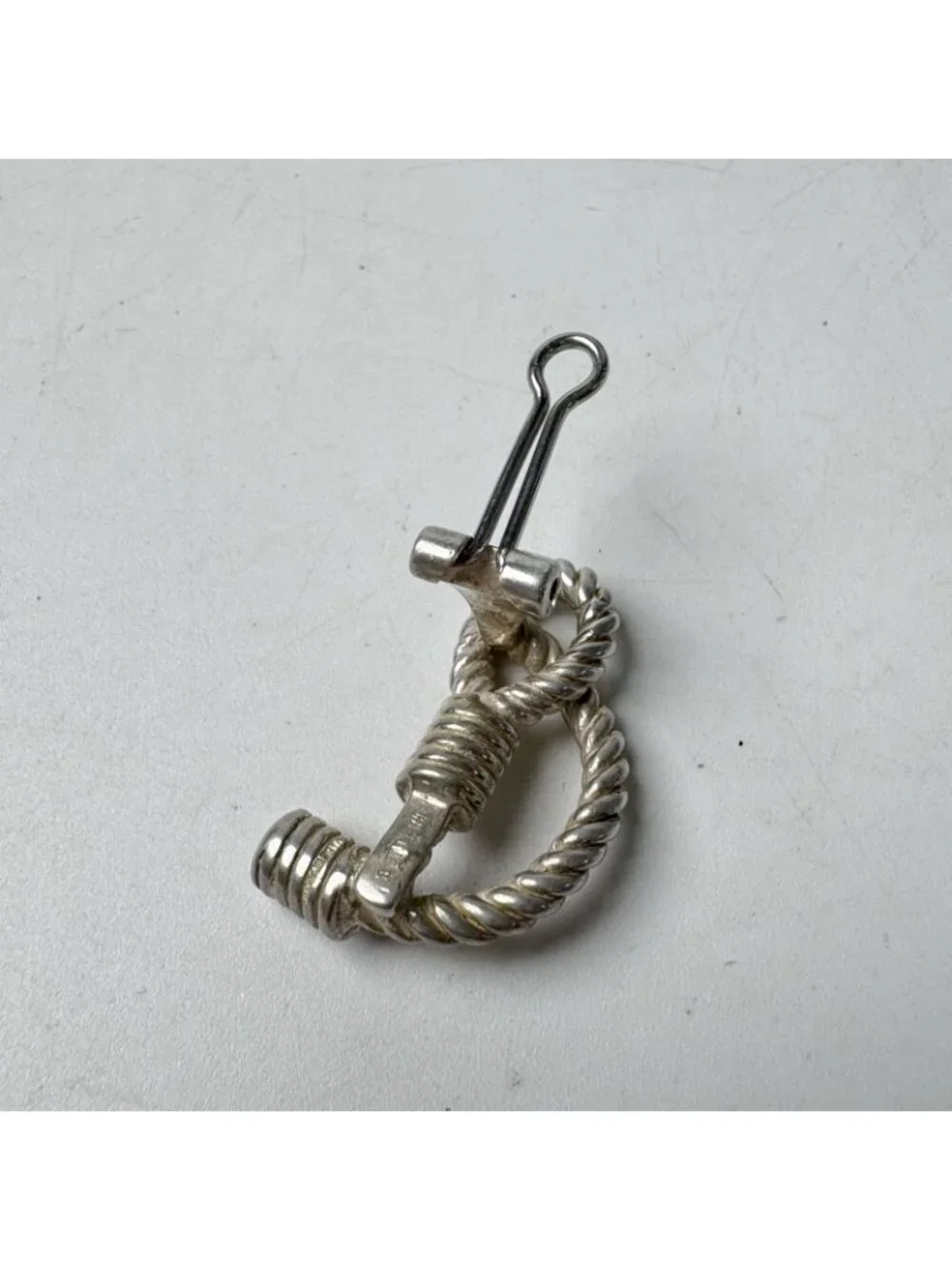 Hermes Rope Twist Audienne Single Earrings